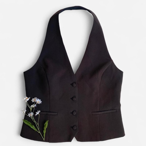 Jason Wu dark brown halter vest - Picture 1 of 7